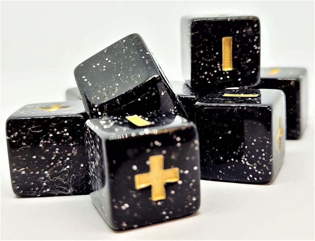 Los dados fudge son muy utilizados en los juegos de rol